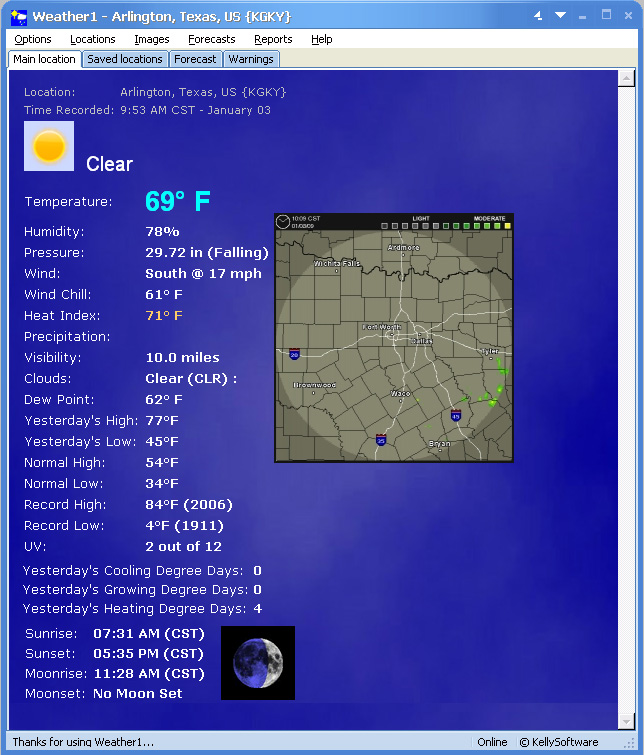 Screenshot of Weather1