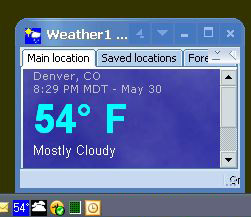 Weather1 minimal template screenshot