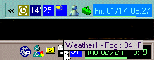 Weather1 tray screenshots